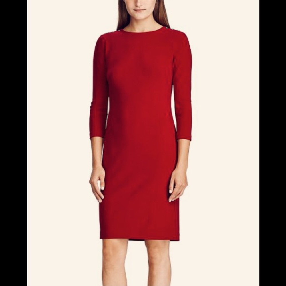 Emma’s Closet Dress size M Workwear Jersey Classic Pencil Stretchy Pockets
